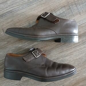 Authentic BALLY Nelzon Monk Leather Shoes US 7.5 EEE (Wide) men's Fits Like 8